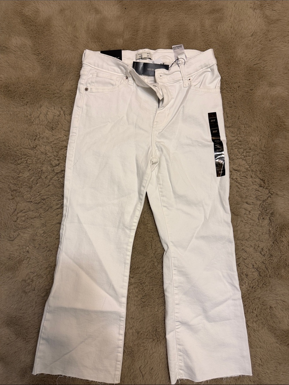 Banana Republic White Cropped Ankle Jeans